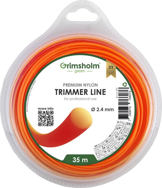 Grimsholm - Trimmerdraad - Oranje - 2.44mm - 35m - Rond van Grimsholm