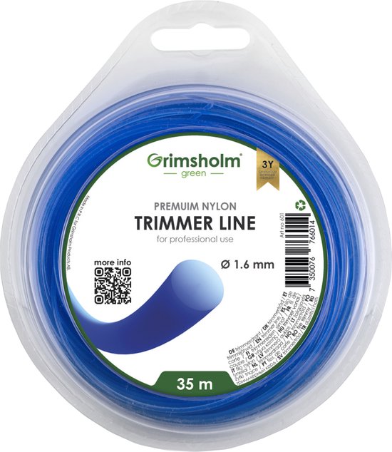 Grimsholm - Trimmerdraad - Rond - Blauw - 1,6 mm - 35 m van Grimsholm