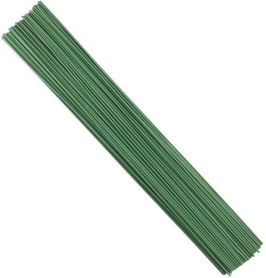 Groen - Bloemistendraad - 60 stuks - 2 mm diameter - 30 cm lang - voor bloemstukken - bloemstelen voor boeketten - draadkrans maken van Merkloos	