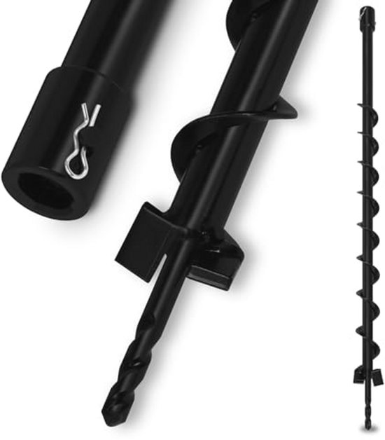 Grondboor 40 mm - 800 mm Tuinboor voor Afrasteringspalen en Beplanting