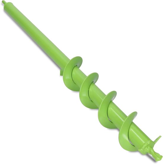 Grondboor 60 mm, Lengte 600 mm | Hex opname 8 mm, compatibel met Makita, Bosch, Einhell, voor bloemen, struiken, hekpalen, koolstofstaal, onderhoudsarm