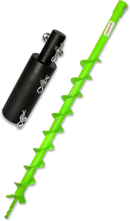 Grondboor - Boomplantboor Heiboor - Gaten Boren - Verstelbare Opname - 60mm Diameter 80cm van Merkloos	