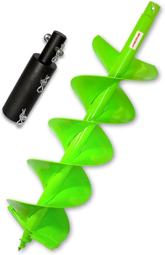 Grondboor Boormachine met Adapter 200mm Diep en Lang 80cm van Merkloos	