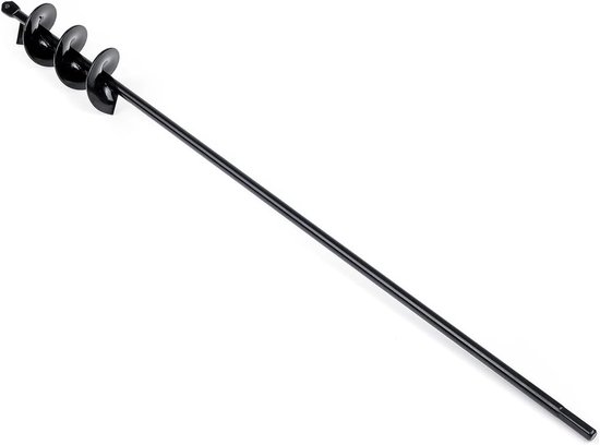 Grondboor Boormachine - Tuingrondboor Plantboor - Gaten Boren Tuin - Lange Duurzame Spiraal - 10x60cm