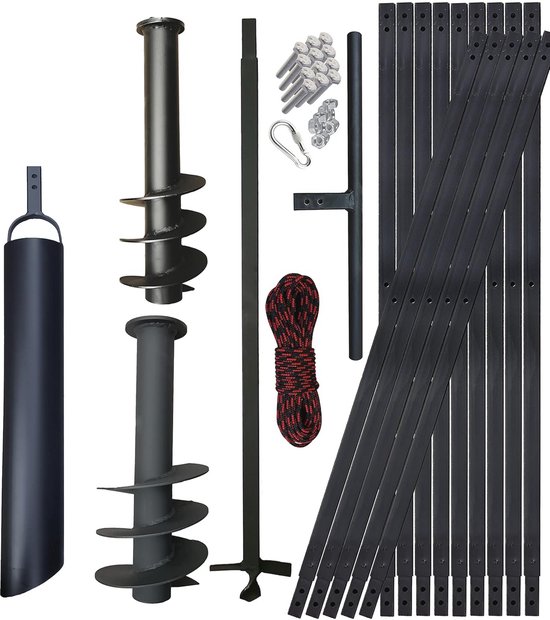 Grondboor en Plunscher Set voor Bodemonderzoek en Waterputten - 15m Diepte, Diverse Diameters van Teraset