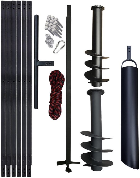 Grondboor met Plunscher - Fonteinboor Boor - Gaten Boren - Innovatief Boorsysteem - 145+180mm 110mm - Gelegeerd staal