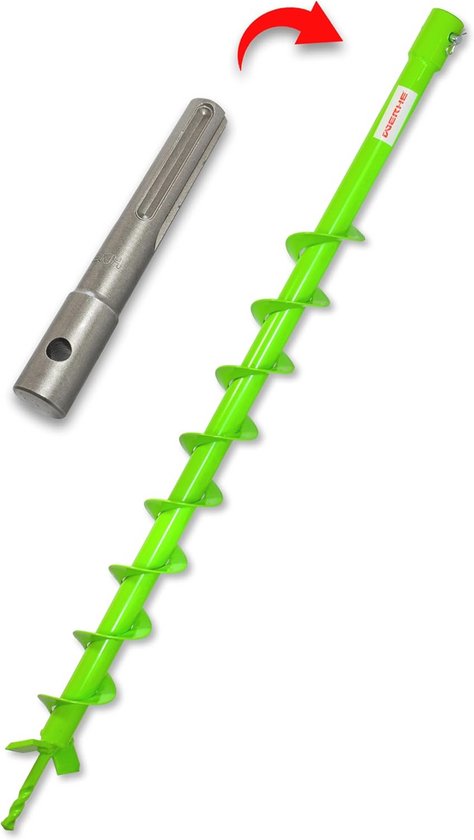 Grondboor met SDS Max adapter – 50 mm, 80 cm lengte voor professionele toepassing van Merkloos	