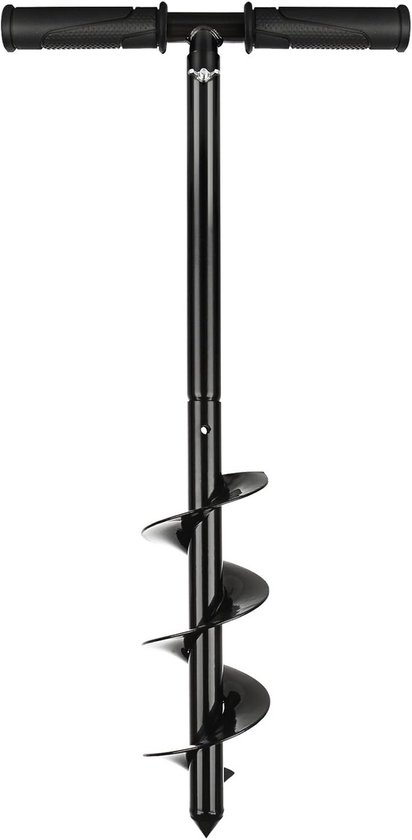 Grondboor Set 10 x 60 cm voor Accuboormachine - Sterke Staal Grondboor voor Tuinieren van Merkloos	