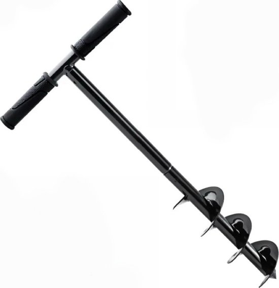 Grondboor - Tuinboor - Palenboor - Boor - Tuin - ø 10 cm - Lengte 60 cm - Handmatig
