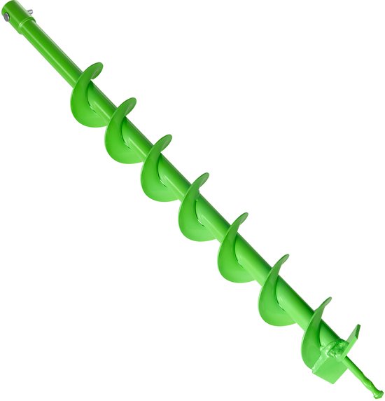 Grondboor voor Planten, Ø 6 X 79 Cm Spiraalvormig Ontwerp, Geschikt voor Boormachines met Een Binnendiameter van 19 cm, Duurzaam Gereedschap voor Bollenplanten, Bevestiging voor Gaten In Tuin- En Schuttingpalen van Merkloos	