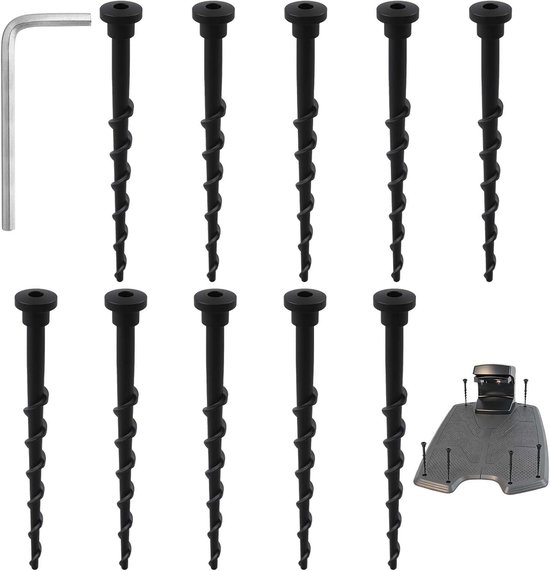 Grondschroeven 10 stuks - 13,7 cm - Compatibel met Husqvarna robotmaaiers - Eenvoudige installatie - SnelShoppen