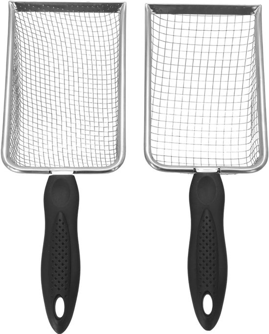 Grondzeef voor Tuinieren - Roestvrijstalen Compostscherm met Schop en Ergonomisch Handvat - Set van 2 Stuks