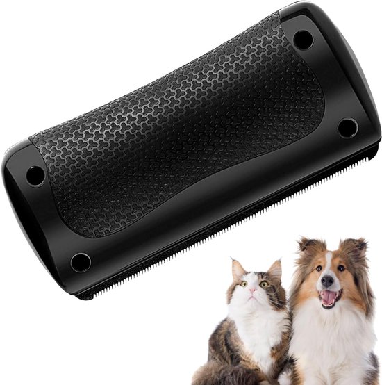 Groomify Hondenborstel - Hondenborstel voor Katten en Honden - Zwart - Polypropyleen - Plastic - Dierenhaarborstel voor Huisdiereigenaren in Duitsland van Merkloos	