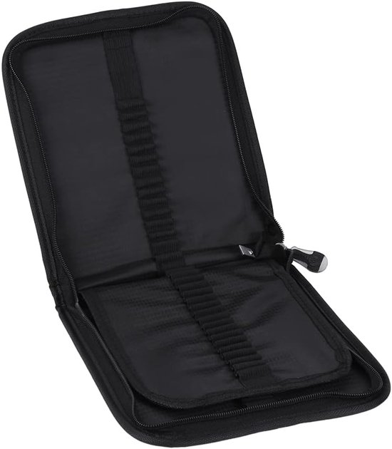 Groot etui - Etui met grote capaciteit voor klas en thuisschool - Schilder - 72 vouwtassen (zwart) van Merkloos	