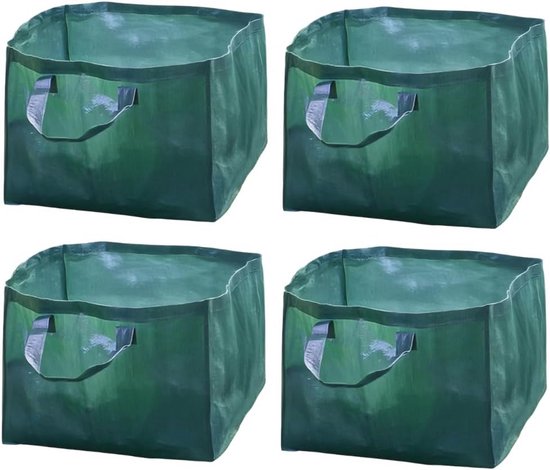 Grote Capaciteit Herbruikbare Tuin Afvalzak met Handgrepen - Perfect voor Bladeren en Grasafval van Merkloos	