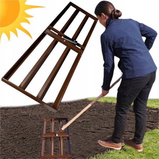 Grote Grondnivelleerder XXL 120x30cm - Voor Egaliseren Gazon en Tuin