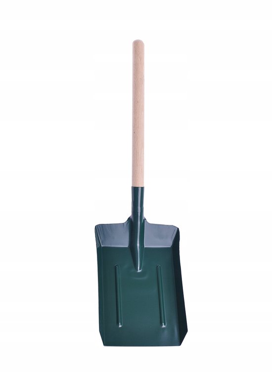Grote Kolenschep met Houten Steel - Metaal