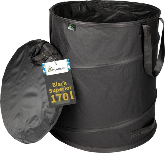 Grote Pop-up Tuinzak 170L - Zelfstaand, Extra Sterk met Dubbele Bodem voor Tuinafval en Bladeren van Merkloos	