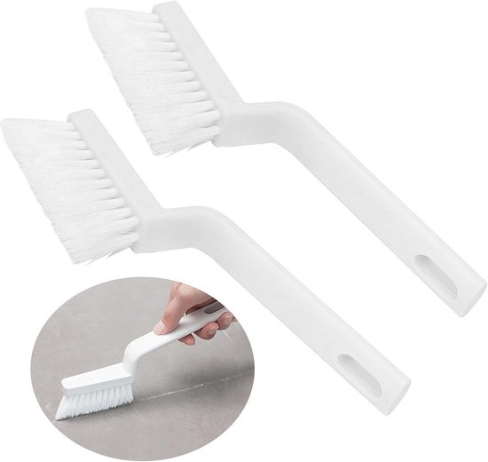 Grout Borstel Set van 2 voor Diepe Reiniging van Tegels en Voegen in Badkamer en Keuken van Merkloos	