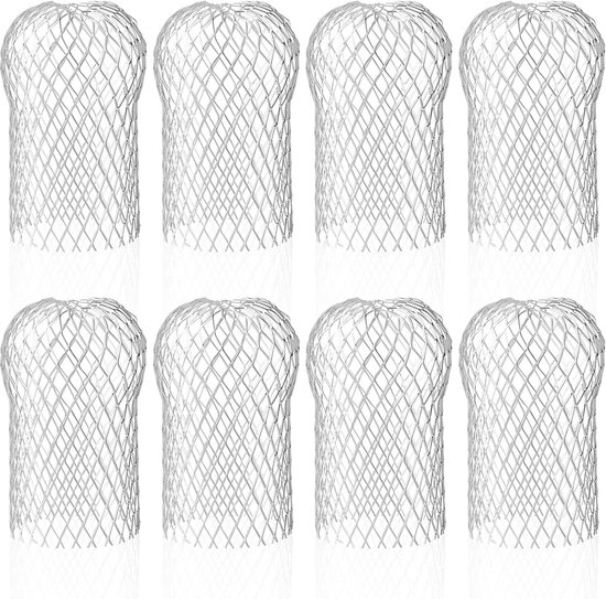 Gutter Sieve - Rain Tube Bescherming - Aluminium Filter Grille (8 Stuks) - Gootbescherming - Bladeren - Vuil - Mos - Regenpijp Bescherming voor Dakpijpen van Emergo Elements