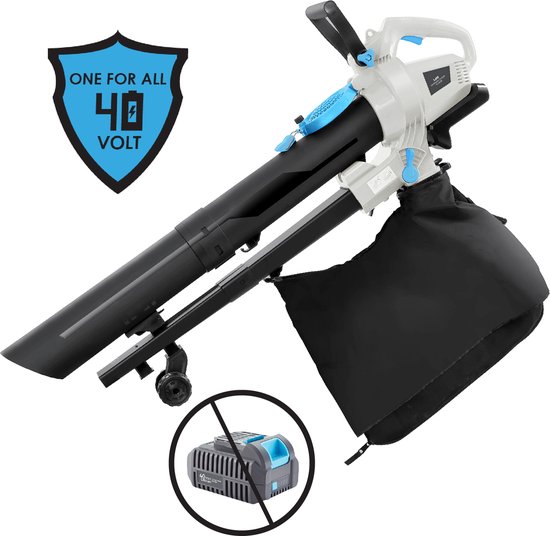 H-Ster Accu Bladblazer Leo 40 Volt - 3 IN 1 Blazen, zuigen en versnipperen - 187 km/h - excl. accu en lader van H-Ster