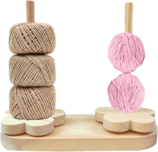 Haak Houder Houten Roterende Winder