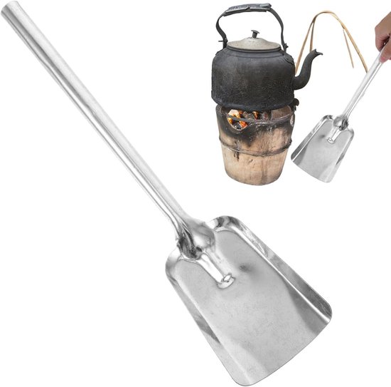 Haardschep voor As - Tuin Gereedschap met Lange Steel voor Binnenshuis en Buitenshuis van ToCi