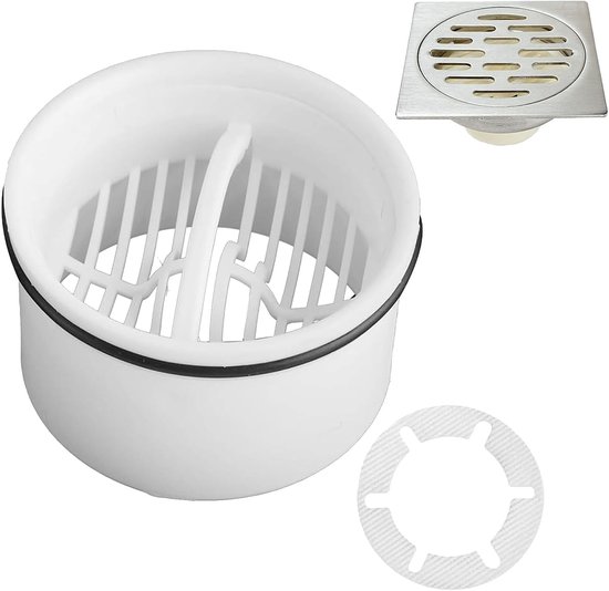 Haarstrainer Douche - Afvoer Strainer - Douche Haar - Haarvanger - Compatibel met Afvoer Fitting 6960, 6963, 6961, 6962 - Afvoerset van Merkloos	