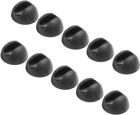 Hairpin Table Legs Floor Protectors, Silicone Tight-fitting Design up to 10-12mm Thick Metal Bars, Non-Slip Furniture Base, Black, Pack of 10 van VICCORD