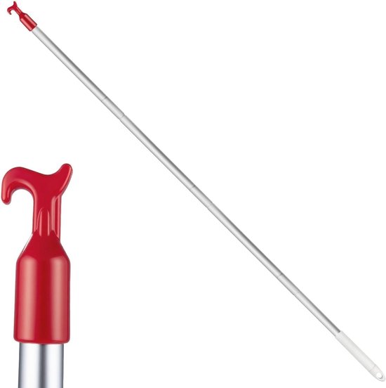Haken voor Zoldertrap, Aluminium Haak voor Zolderluik, Stevige Stang voor Vloertrappen, Ideaal voor Dakramen en Openen van Zolderdeuren, 1.1 m, Set van 4 Stuks