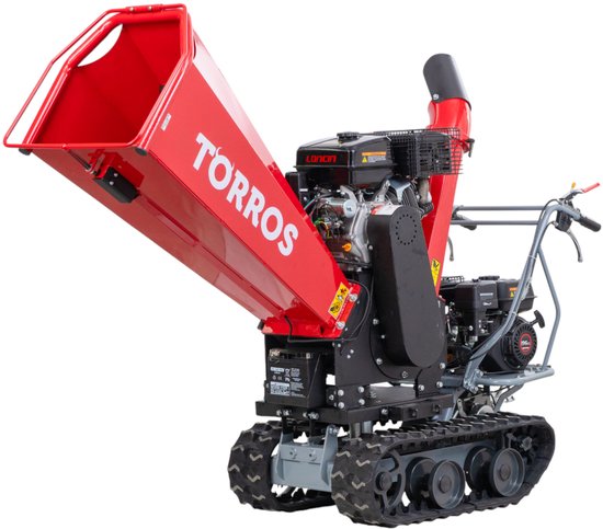 Hakselaar 15 pk op rupsen 420 cc benzine 120 mm elektrische start Torros RHK122 van Merkloos	