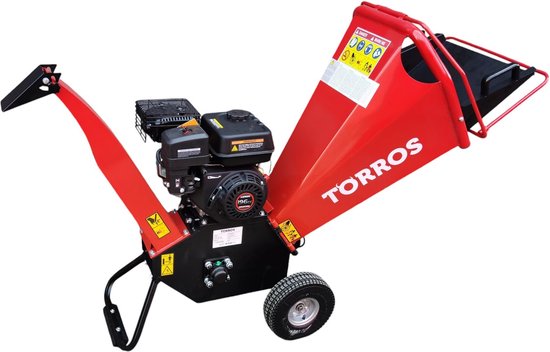 Hakselaar 6,5 pk 196 cc benzine 100 mm handstart Torros HHK84 van Merkloos	