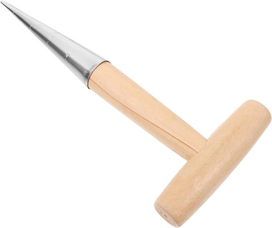 Hand Dibber - Planten Tool - Bloembollen Planten - Ergonomisch Handvat - 26 cm - Beige
