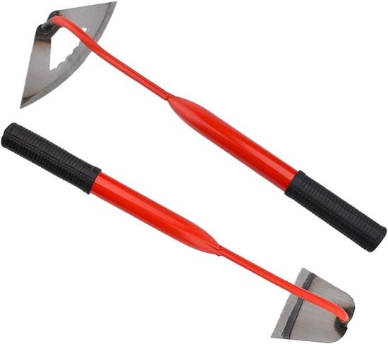 Hand H met Staal - Tuinwerktuig - Onkruid Verwijderen - Ergonomische Grip - 40 Cm - Zwart