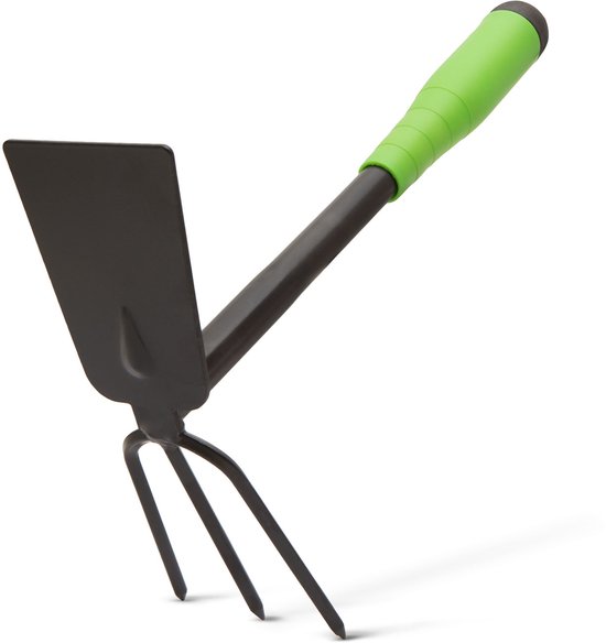 Hand Hak Tuingereedschap – Handhak / Schoffel / Hand Hoe – 83 mm Breed, 310 mm Lang – Metalen Kop – Kunststof Antislip Handvat – Voor Tuinieren en Planten [11286] van Merkloos	