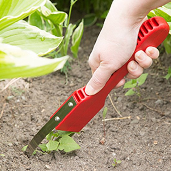 Hand Loop Weeder Tool - Ergonomische wortel verwijder met roestvrij staal lus, draagbare tuinieren gereedschap voor onkruid & losmaken bodem, Handheld Weeder (24cm)