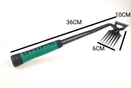 Hand Onkruid Gereedschap - Wieden Artefact - Tuin Onderhoud - Ontworteling Tool - 36x6x10cm van Merkloos	