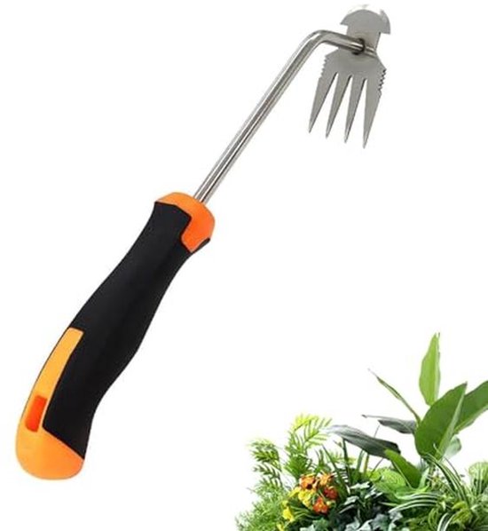 Hand Onkruidsteker voor Tuinieren - Professionele Tuingereedschap met Rubberen Grip van Oasepoort
