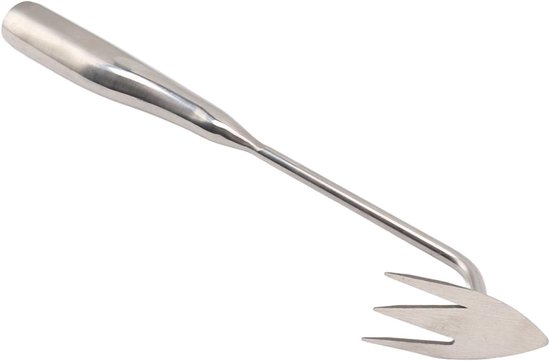 Hand Onkruidtrekker - Wieder Tuin - Onkruid Verwijderen - V-vormig Snijontwerp - 187 g - Zilver