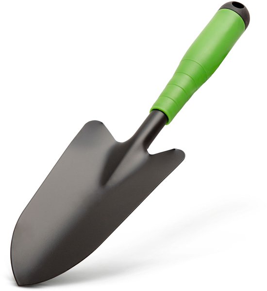 Hand Schep Tuingereedschap – Handschep / Plantschep / Handspade – 83 mm Breed, 310 mm Lang – Metalen Kop – Kunststof Antislip Handvat – Voor Tuinieren, Planten en Graven [11287]