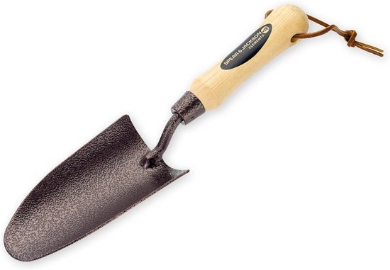 Hand Trowel - Tuinschepje - Planten en verplanten - Roestbestendige kop - 32 cm lengte - Houten handvat