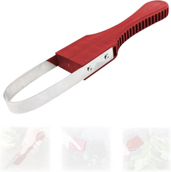 Hand Weed Cutter - Weed Remover - Joint Scraper met Handvat - Grout Scraper - Tuin Gereedschap - Pendulum Hook - Tuin Klauw voor Onkruid Wieden en Losmaken - Werkbesparende Onkruid Cutter - Rood van Merkloos	