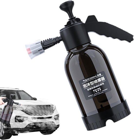 Handbediende Drukspuit - Vernevelaar Gazon - Planten Water Geven - Instelbare Spraykop - 2 Liter Capaciteit - Transparant