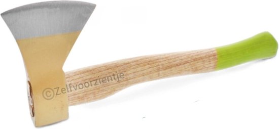 Handbijl / Bijl met houten handvat van Merkloos	