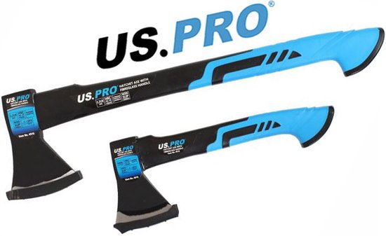 Handbijl / Hak bijl / Boombijl 2 stuks 500 gram en 1000 gram met glasfiber steel van Güde