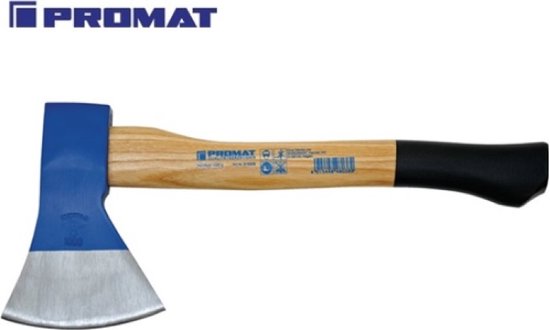 Handbijl | Rijnse vorm | 1000 g steellengte 400 mm | koevoet essen gesmeed staal - 4000815508 van Merkloos	