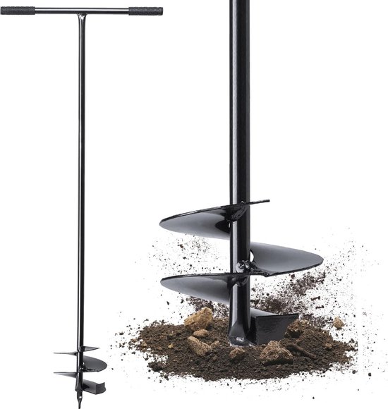 Handboor voor Tuin en Grond – Grondboor, Paalboor en Plantenboor 170 mm van Merkloos	