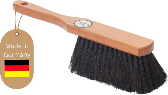 Handborstel PAARDENHAAR Mengsel Bezem zachte haren - Kastbezem Gemengd paardenhaar Handborstel Autobezemborstel - Ideale sneeuwborstel Autobezem met paardenhaar Mengsel natuurlijke haren Handborstel Handveger van VeroClean