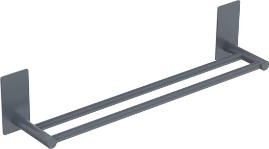 Handdoekhouder zonder boren | Dubbele handdoekhouder van 304 roestvrij staal | Zelfklevende montage voor badkamer en keuken van YIGII