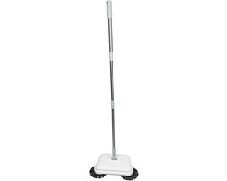 Handduwveger - Stille veger - Snel vloeren reinigen - 2-in-1 vegen dweilen - 102 cm hoogte